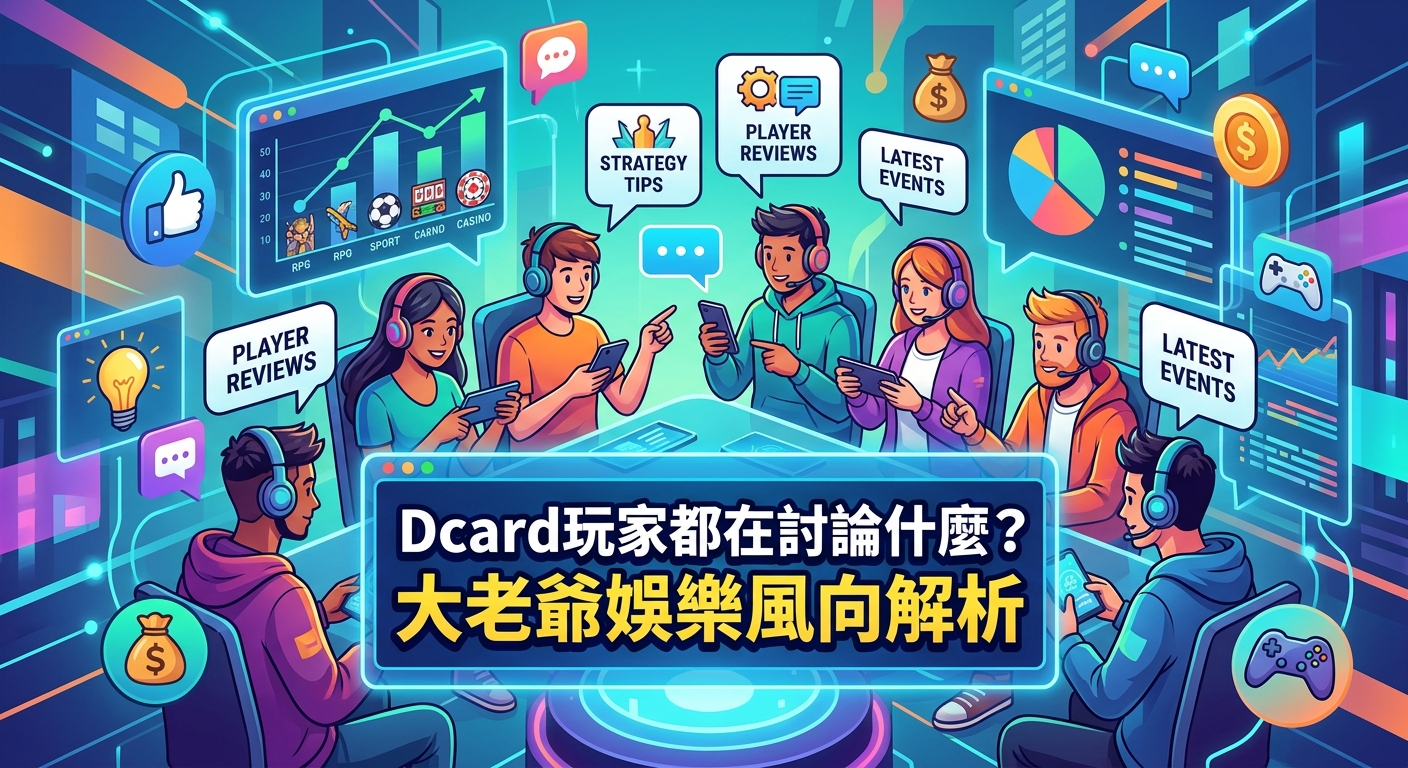 Dcard玩家都在討論什麼？大老爺娛樂風向解析
